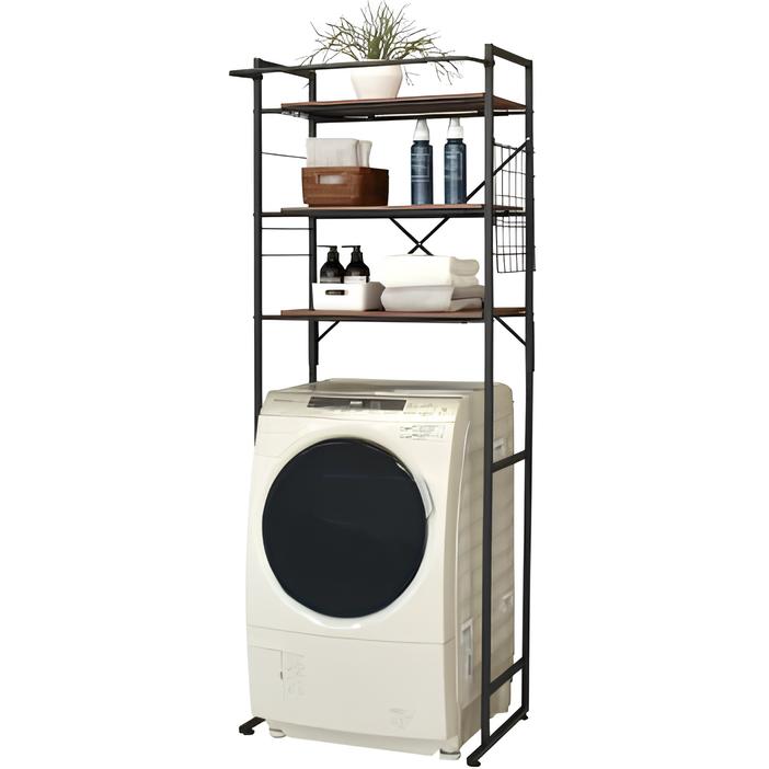 角型ランドリーラック(棚3段タイプ)